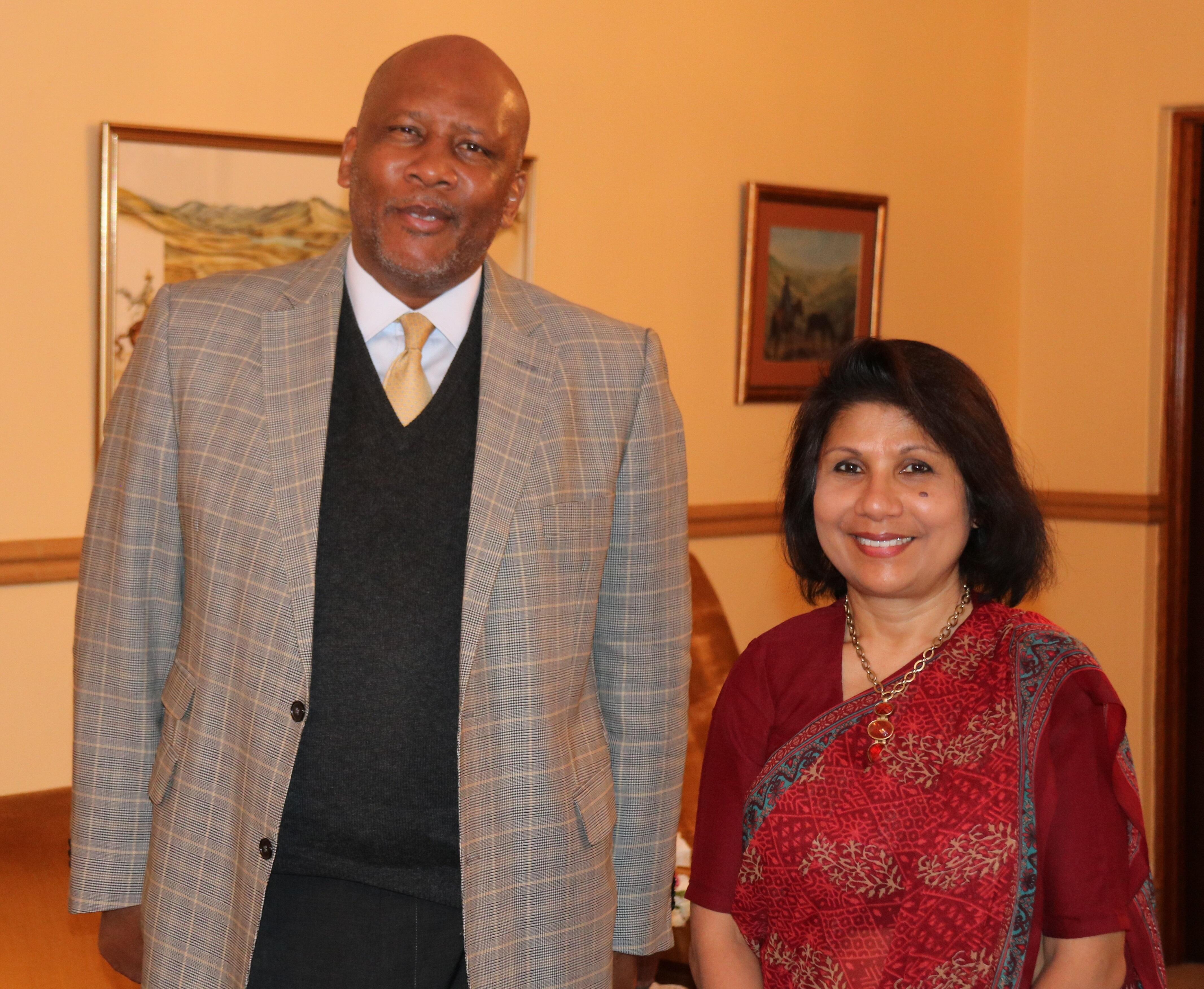 King Letsie III and UNFPA Representative Concerned about Maternal Mortality