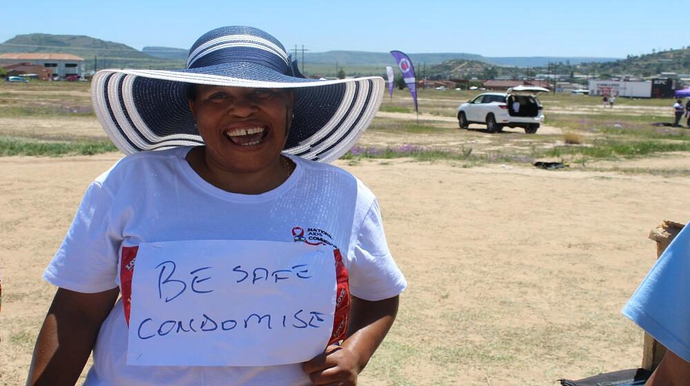 Young people mark condom day