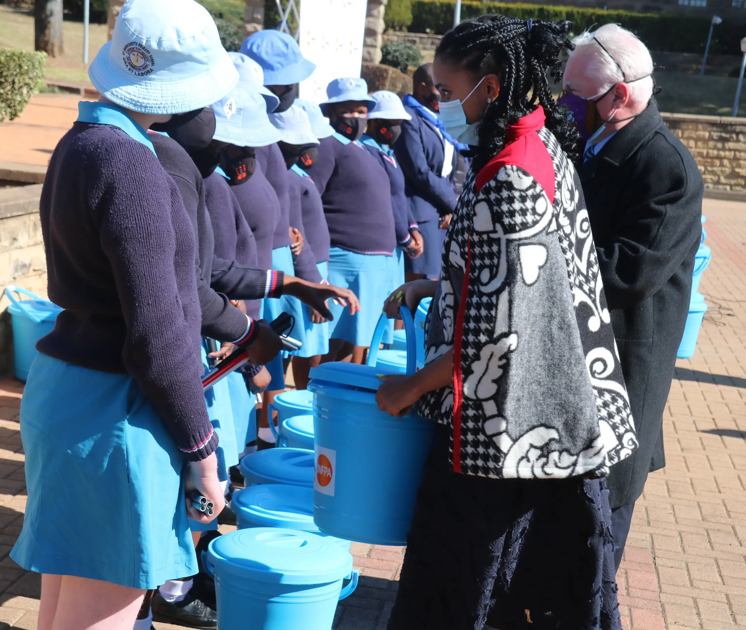 JUBILATION AS UNFPA HANDS OVER DIGNITY KITS TO THE PRINCESS